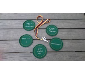 ITH Untersetzer - Fußball Silhouette